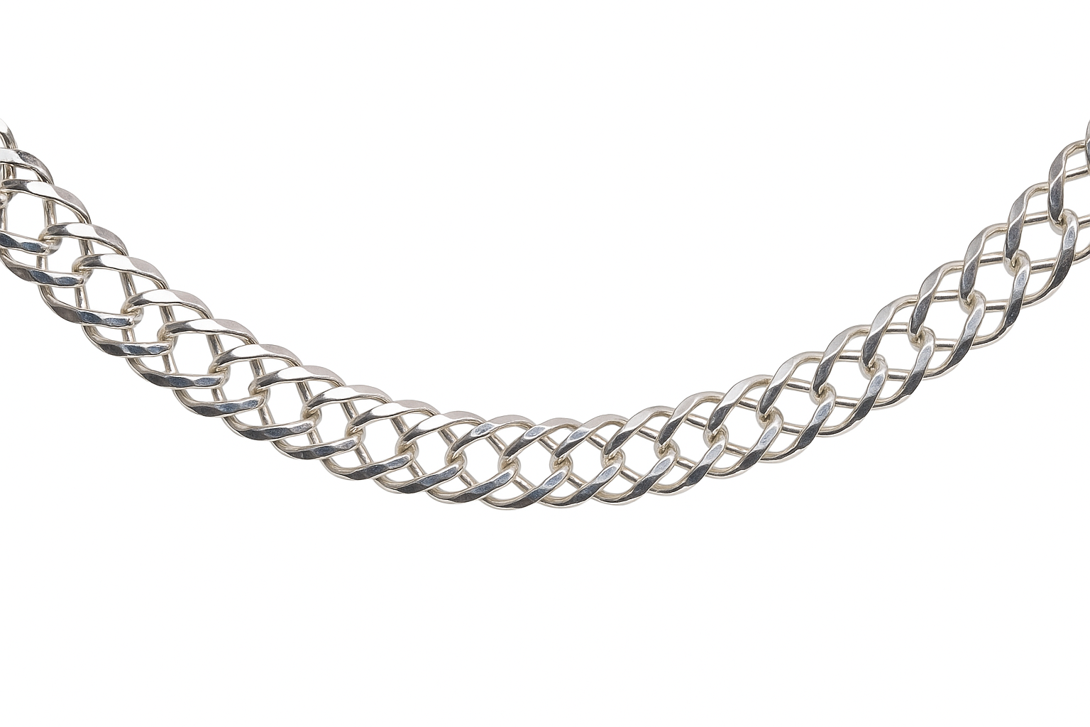 Cadena Doble Grumet Plata 925