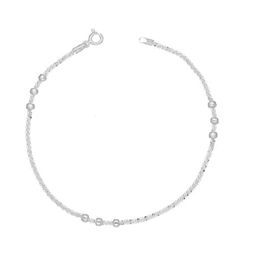 Pulsera Diamantada Esferas Facetadas 1.7 x 3 mm