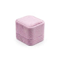 Caja Anillo Alta Terciopelo Rosa