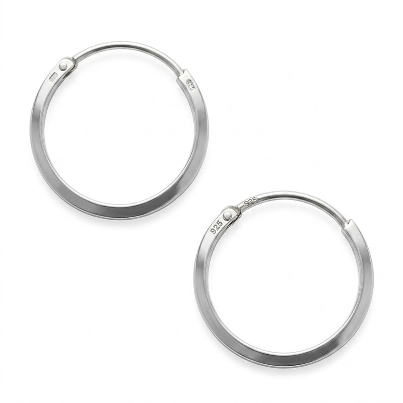 Aros Argollas Corte Cuadrado 20 mm