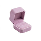 Caja Anillo Alta Terciopelo Rosa