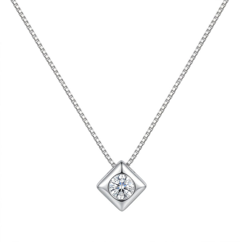 Collar Cadena Veneciana + Punto Luz Rombo 50 cm