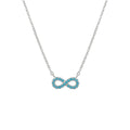Collar Cadena Tradicional Martillada + Infinito Circones 45.5 cm