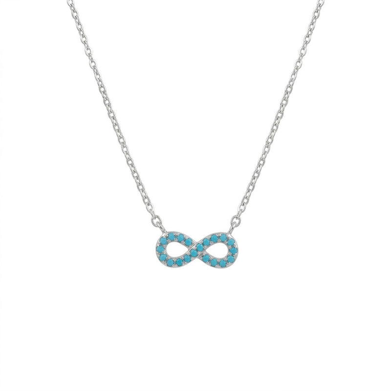 Collar Cadena Tradicional Martillada + Infinito Circones 45.5 cm