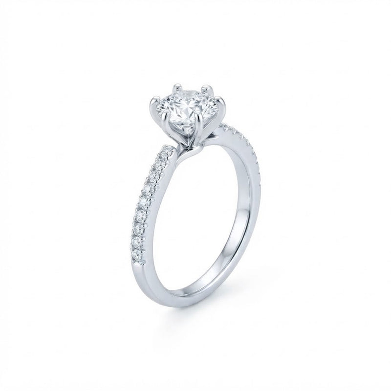 Anillo Circón Onda Circones Laterales