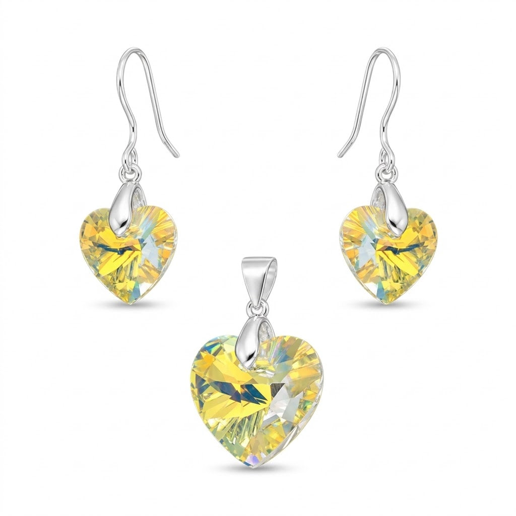 Conjunto Corazón Tornasol Swarovski®