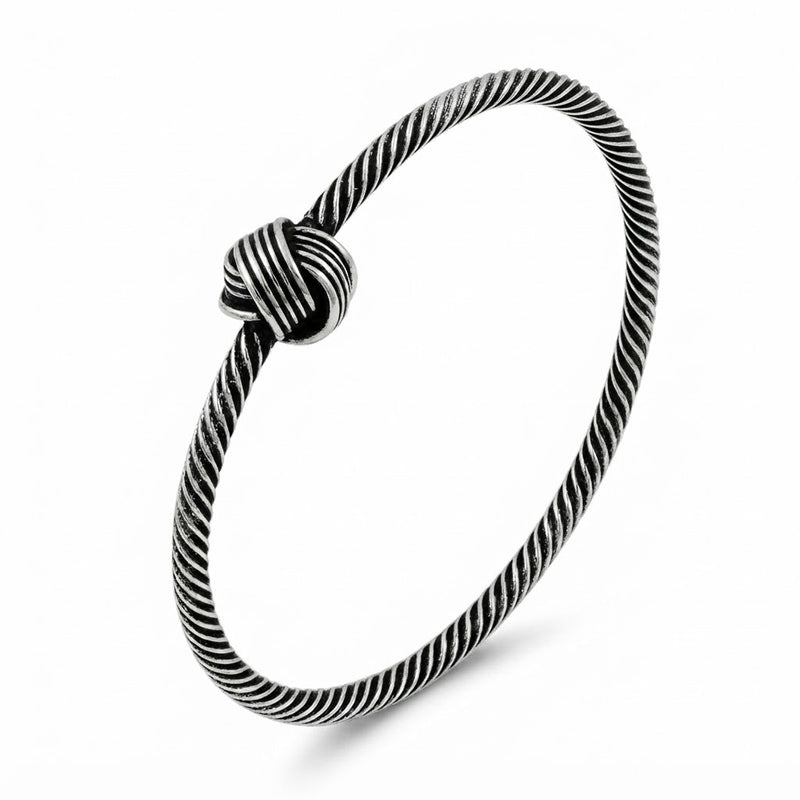 Pulsera Esclava Nudo Envejecida 3 mm