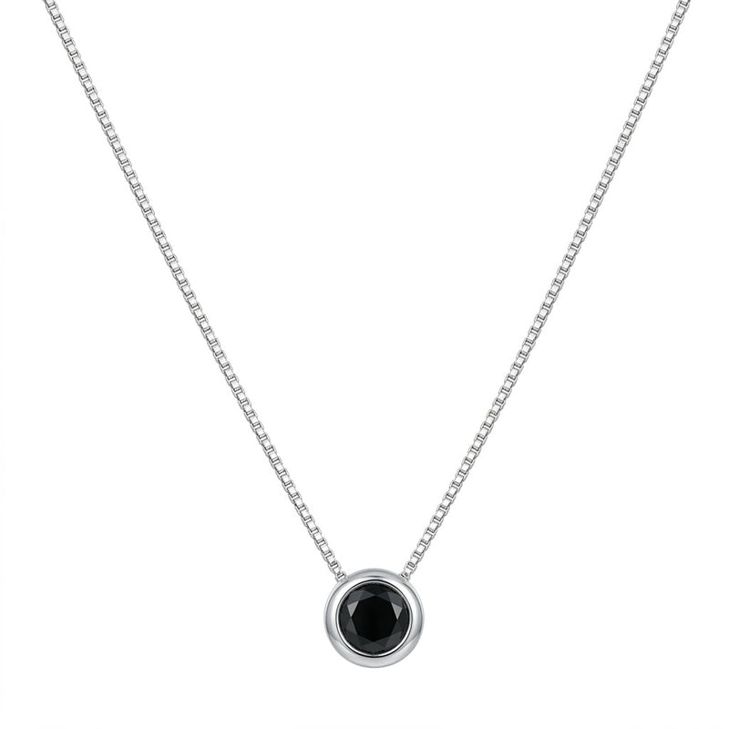 Collar Cadena Veneciana + Punto Luz Negro 45 cm