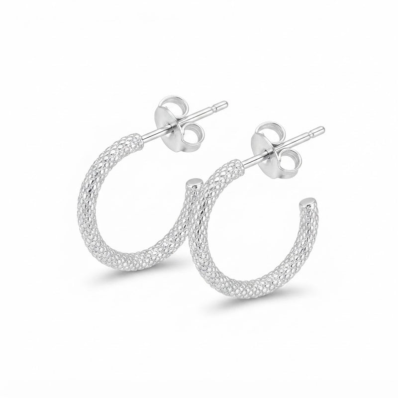 Aros Argollas Pegados Facetados 12 mm