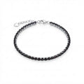 Pulsera Tenis Circones Negros 3 mm