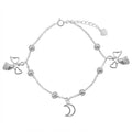 Pulsera Tradicional Esferas Ángeles Circones Luna 1.6 mm