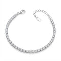 Pulsera Tenis Circones Blancos 2.7 mm
