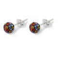 Aros Pegados Strass Multicolor 6 mm